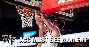 Wake Forest's Matthew Marsh With A Picture Perfect Dunk | ACC Must See Moment