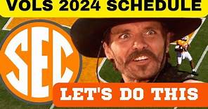 SCHEDULE FOR 2024 TENNESSEE FOOTBALL ,TENNESSEE VOLUNTEERS,VOLS NEWS, TENNESSEE VOLS FOOTBALL