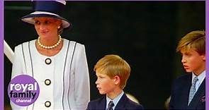 Princess Diana and Her Sons, Prince William and Harry