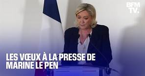 L'intégralité des vœux à la presse de Marine Le Pen