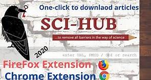 Sci Hub Working FireFox and Chrome Extensions, 2021