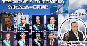 HISTORIA de los Presidentes de Guatemala en la Era Democrática - Presidente Alejandro Giammattei