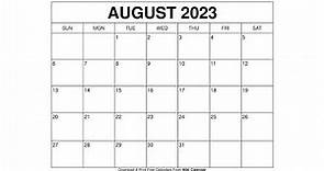 Free Printable August 2023 Calendar Templates With Holidays - Wiki Calendar