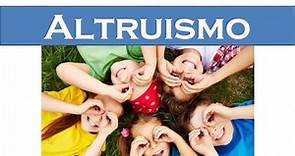 Qué significa Altruismo en psicología