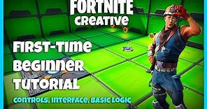 First Time Beginner Tutorial - Fortnite Creative (How to build a game)