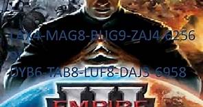Empire Earth III key codes