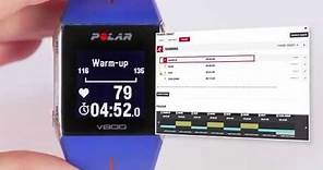 Plan training with Flow and the Polar V800