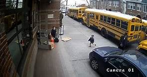 Video shows driver using sidewalk to pass Brooklyn school buses