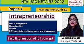 What is Intrapreneurship? Process, Characteristics, Difference between Entrepreneur and Intrapreneur