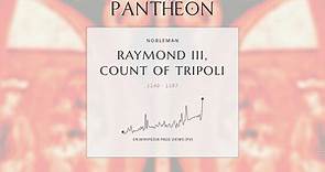 Raymond III, Count of Tripoli Biography | Pantheon