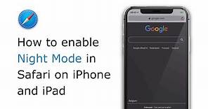 🔵How to enable Night Mode in Safari on iPhone and iPad?