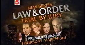 2005 NBC Law & Order: Trial by Jury series premiere promo