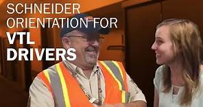 About Schneider's Orientation for Van Truckload drivers