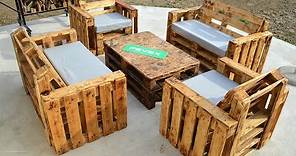 Homemade GARDEN FURNITURE From PALLET !?