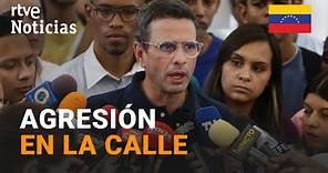 VENEZUELA: Henrique Capriles es AGREDIDO durante su VISITA por el centro del país | RTVE