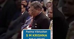 Padma Awards 2023: S M Krishna Receives The Padma Vibhushan For Public Affairs | CNBC-TV18