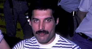 Freddie Mercury warms up backstage before Wembley concert