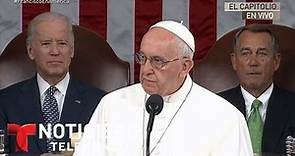 Discurso del Papa Francisco al congreso de EE.UU | Noticiero | Noticias Telemundo