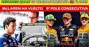 CLASIFICACIÓN GP DE GRAN BRETAÑA 🇬🇧 F1 2023 || ¡¡CHECO NOO!! 5ª VEZ FUERA DE Q3 | WOW McLAREN! 🤯🥊