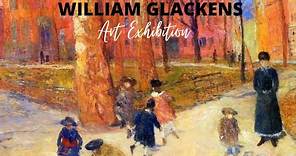 William Glackens Paintings with TITLES Retrospective Exhibition ✽ Famous American Impressionist