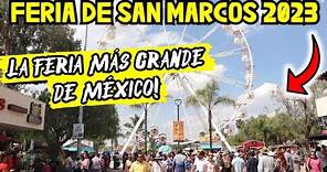 Así se vive la FERIA MÁS GRANDE DE MÉXICO!🇲🇽 Feria de SAN MARCOS 2023 ✅