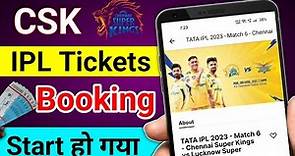 IPL CSK Ticket Booking Kaise Kare | How to Book Tickets Chennai Super Kings IPL 2023