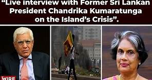 “Live Interview With former Sri Lankan President Chandrika Kumaratunga on the Island’s Crisis”