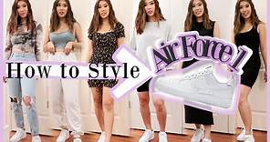 HOW TO STYLE NIKE AIR FORCE 1 (WOMEN) | 6 WAYS TO WEAR + MOD SHOTS DRESSY, CASUAL, COMFY CHIC