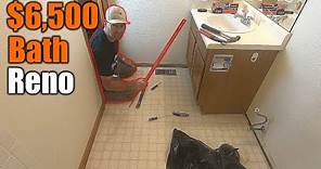 $6,500 Bathroom Remodel Step By Step | How To Do It Yourself | THE HANDYMAN |