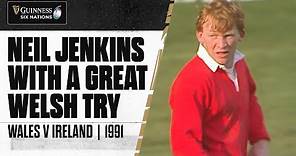 MAGNIFICENT TRY👌| Neil Jenkins scores for Wales in 1991