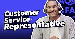 What does a customer service representative do?