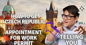 How to get Czech republic appointment for work permit