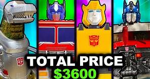 The MOST EXPENSIVE Transformers Figures