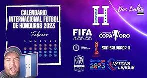 Calendario internacional 2023 del fútbol de Honduras