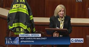 Representative Carolyn Maloney (D-NY) Farewell Speech