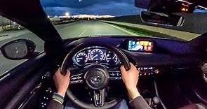 2022 Mazda 3 Hatchback Turbo AWD - POV Night Drive (Binaural Audio)