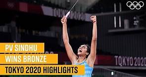 PV Sindhu wins second Olympic medal 🏸🥉 | #Tokyo2020 Highlights