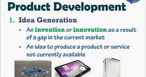 Product - Development Stages