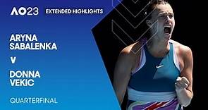 Aryna Sabalenka v Donna Vekic Extended Highlights | Australian Open 2023 Quarterfinal