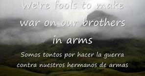 Dire Straits - Brothers in Arms (lyrics + traducción en español)