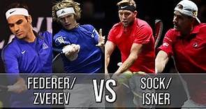 Federer/Zverev Vs Sock/Isner - Laver Cup 2018 (Highlights HD)
