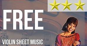Violin Sheet Music: How to play Free by Deniece Williams