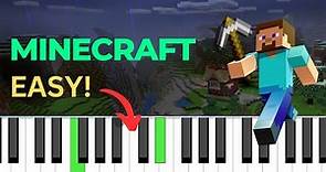 EASY! Minecraft Theme | Piano Tutorial | BEGINNER