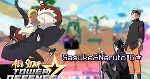 Sasuke Naruto tagteam All star tower defense Fanmade