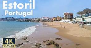 Estoril to Cascais Portugal 🇵🇹 4K Beach Promenade Walking Tour 2022