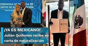 🇲🇽 ¡YA ES MEXICANO! 🙌 Julián Quiñones recibe su carta de naturalización