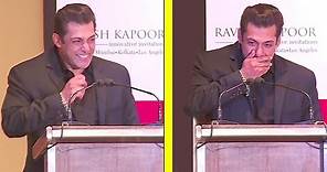 Salman Khan's FUNNIEST Speech Where He Could'nt Stop Laughing At All
