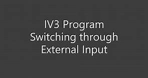 IV3 Vision Sensor Support | Discrete IO | Program Switching through External Input