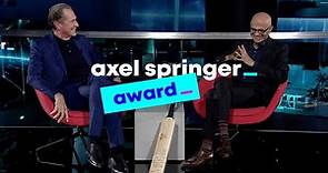 Highlights: The Axel Springer Award 2023 for Microsoft CEO Satya Nadella