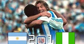 Argentina 2 - 1 Nigeria ● World Cup 1994 | Extended Highlights & Goals
